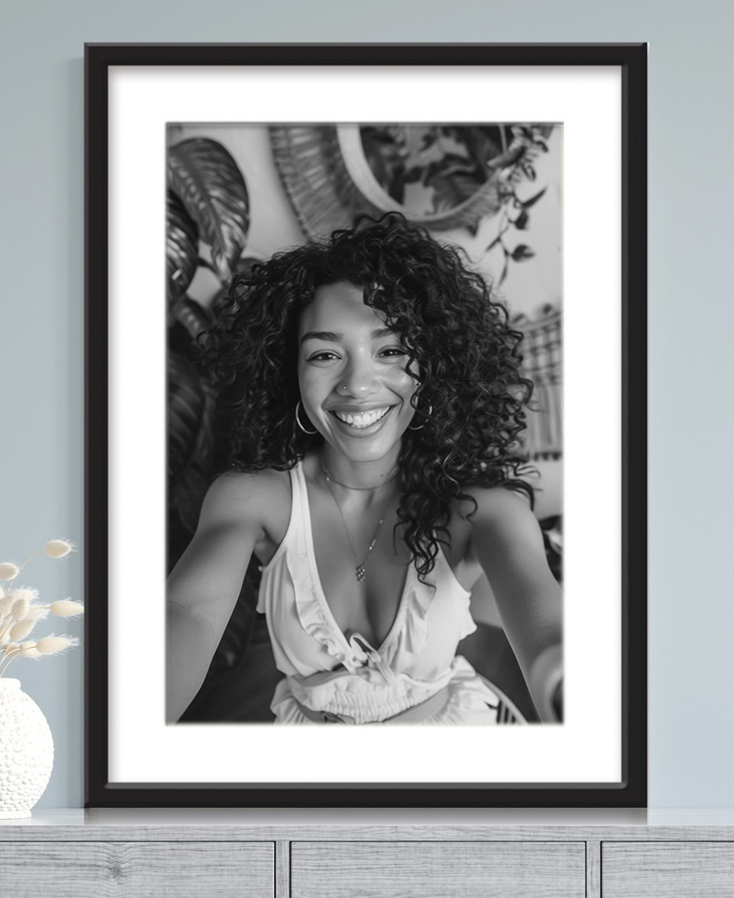Framed Canvas con marco